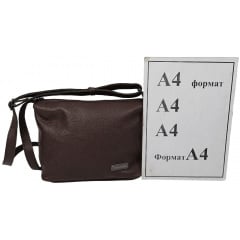 Жіноча сумка наплічна Borsacomoda 21x11x29 см Темно-коричневий (810.037) Київ