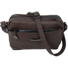 Сумка жіноча на плече Borsacomoda 25x17x10 см Темно-коричневий (2860821059) Київ