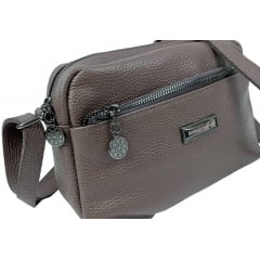 Сумка жіноча на плече Borsacomoda 25x17x10 см Темно-коричневий (2860821059) Київ