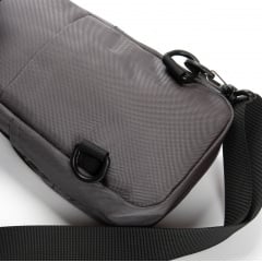 Сумка мужская через плечо LANPAD 13x19x8 см Серый (2674469189) Хуст