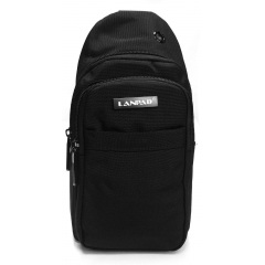 Мужская сумка LANPAD 16x27x9 см Черный (LAN35001 black) Тячев