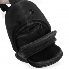 Мужская сумка LANPAD 16x27x9 см Черный (LAN35001 black) Тячев