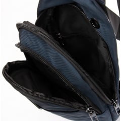 Чоловіча сумка слінг LANPAD 17x30x9 см Синій (2513870065) Броди