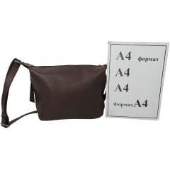 Жіноча сумка Borsacomoda 22x11x26 см Темно-коричневий (2860850139) Київ