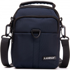 Сумка мужская на плечо LANPAD 15x20x8 см Синий (2570370400) Винница