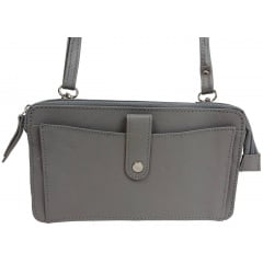 Жіноча сумка для документів UP2 Fashion 19x12.5x2.5 см Сірий (2822654431) Київ