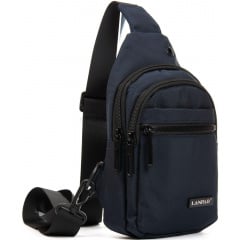 Сумка чоловіча через плече LANPAD 14x20x8 см Синій (2618939663) Білгород-Дністровський