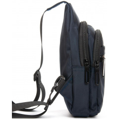 Сумка мужская через плечо LANPAD 14x20x8 см Синий (2618939663) Хмельницкий