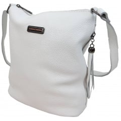 Жіноча сумка на плече Borsacomoda 25x22x11 см Білий (2694291098) Київ