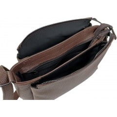 Сумка жіноча наплічна Borsacomoda 31x19.5x9 см Темно-коричневий (2860029529) Київ