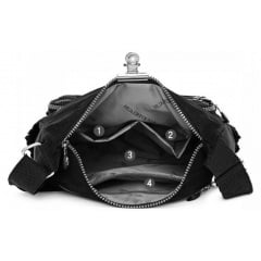 Жіноча сумка крос-боді Confident 25x10x27 см Чорний (2197320456) Київ