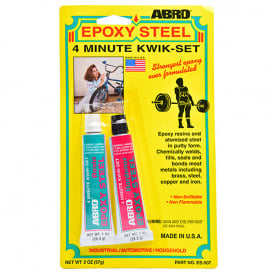 Клей 4-хвилинний для металу ABRO ES-507 Epoxy Steel 57 г