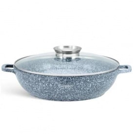 Сотейник с крышкой Edenberg 4,1 л 28 см Черно-белый EB-8041