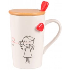 Чашка Led Love Is B 360 мл Белый (7133175)