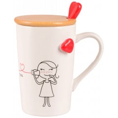 Чашка Led Love Is B 360 мл Белый (7133175) Тячев