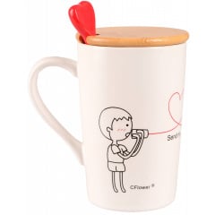 Чашка Led Love Is B 360 мл Белый (7133175) Тячев