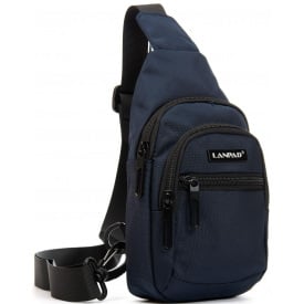 Сумка мужская через плечо LANPAD 13x19x8 см Синий (2618952731)