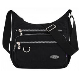 Жіноча сумка крос-боді Confident 25x10x27 см Чорний (2197320456)