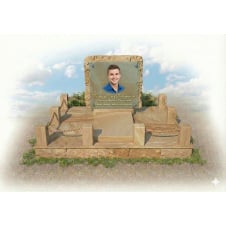 Меморіальний комплекс для чоловіка "Скала 4" піщаник