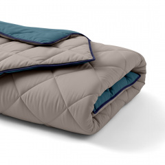 Покривало стьобане двостороннє COSAS TAUPE STONE CS4 240x260 см Бежево-блакитний Київ