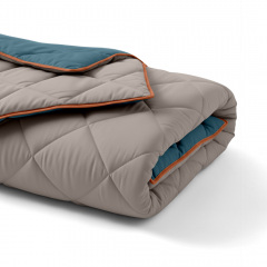 Покривало стьобане двостороннє COSAS TAUPE STONE CS2 200x220 см Бежево-блакитний Шепетівка