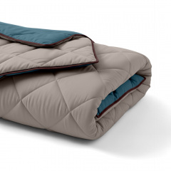 Покрывало стеганное двухстороннее COSAS TAUPE STONE CS6 170x220 см Бежево-голубой Киев