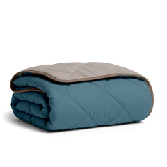 Покривало стьобане двостороннє COSAS OCEAN SAND 200x230 см Бежево-блакитний Київ