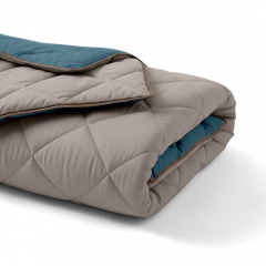 Покрывало стеганное двухстороннее COSAS OCEAN SAND 150x220 см Бежево-голубой Купянск