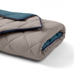 Покривало стьобане двостороннє COSAS OCEAN SAND CS4 240x260 см Бежево-блакитний Київ