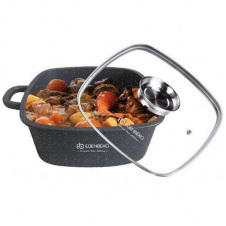 Сотейник Edenberg квадратний із кришкою 2.8 л Чорний EB-8111