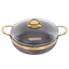 Сотейник із кришкою Brioni Royal Stone Sandstone Gold 26 см Різнокольоровий 764-043