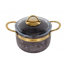 Каструля із кришкою Brioni Royal Stone Sandstone Gold 3 л Різнокольоровий 764-039