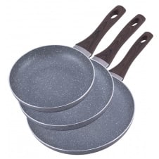 Набор сковород Kamille Серо-коричневый 3 шт KM-4116
