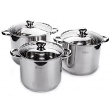 Набір каструль Edenberg Сріблястий 6 предметів EB-525