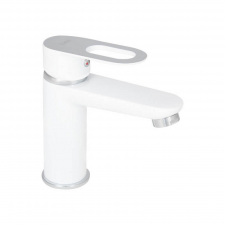 Змішувач для раковини Lidz Latwa 001 White (LDLAT001WHI45423)