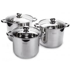 Набір каструль Edenberg Сріблястий 6 предметів EB-525 Чернігів