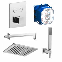 Душовий набір Paffoni Compact-M Quadro хром (Kit Compact-M Quadro) Хмельницький