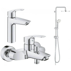Набір змішувачів для ванни та душу Grohe Eurosmart New 3в1 (UA123246R0) Киев