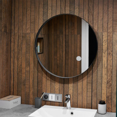 Дзеркало Global Glass ML-2 в чорній рамі, 700х700 Бердянськ