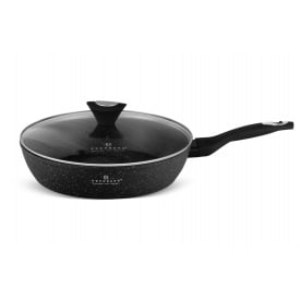 Сковорода глибока із кришкою Edenberg 20 см Чорний EB-5713