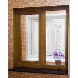 Вікно 1300x1400 мм, монтажна ширина 76мм, профіль WDS 76AD