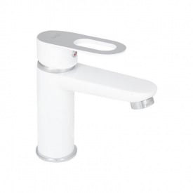 Змішувач для раковини Lidz Latwa 001 White (LDLAT001WHI45423)