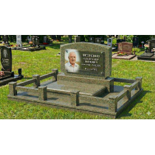 Класичний меморіальний комплекс 2 зелений граніт