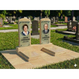 Подвійний пам'ятник із майданчиком