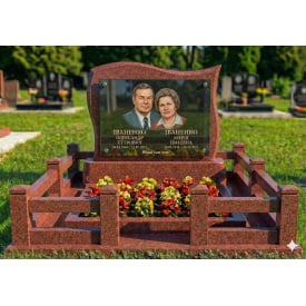 Класичний комплекс для сімейної пари червоний граніт