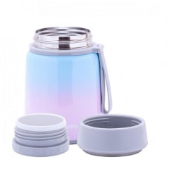 Термос харчовий Kamille 530 мл із нержавіючої сталі рожево-блакитний КМ-2096 Київ