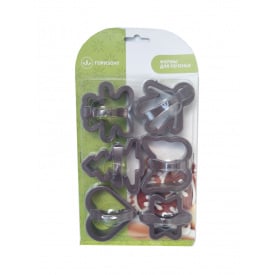 Вирубки для печива Фігурні 6 штук GR-03051 Горизонт