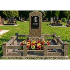 Комплекс пам'ятник граніт зелений одинарний Долина