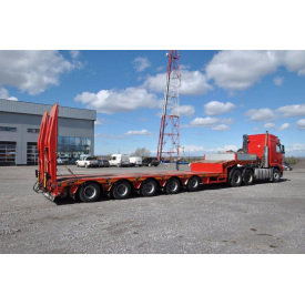 Аренда трала 65 тонн с тягачом | Услуги трала-тяжеловоза | Перевозка спецтехники по Украине