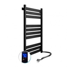 Електрична рушникосушка Navin Largo 500x1000 Sensor правий, таймер чорний